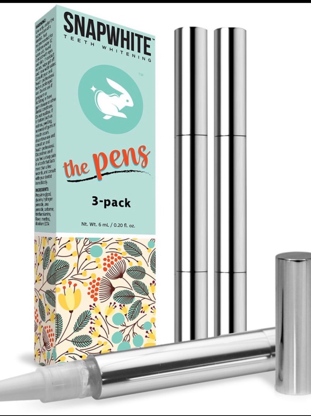 Snapwhite The Pens 3-Pack Teeth Whitening Pens New